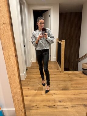 Chunky Gray Cable Knit Sweater